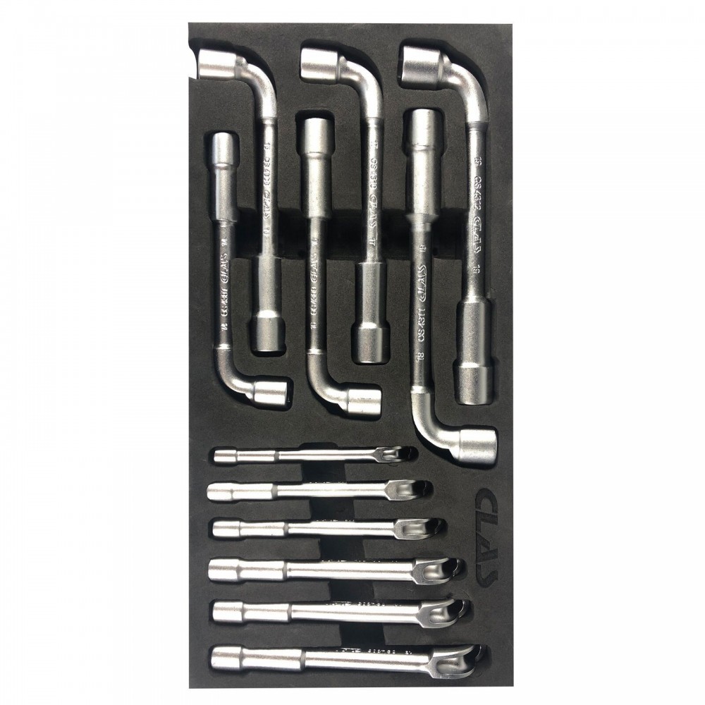 INSERT CLES A PIPE 6 PANS 8-19mm (12 PCS)