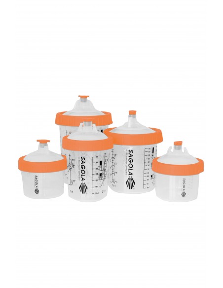 Système de pot de peinture jetable DPC filtre 190 μm