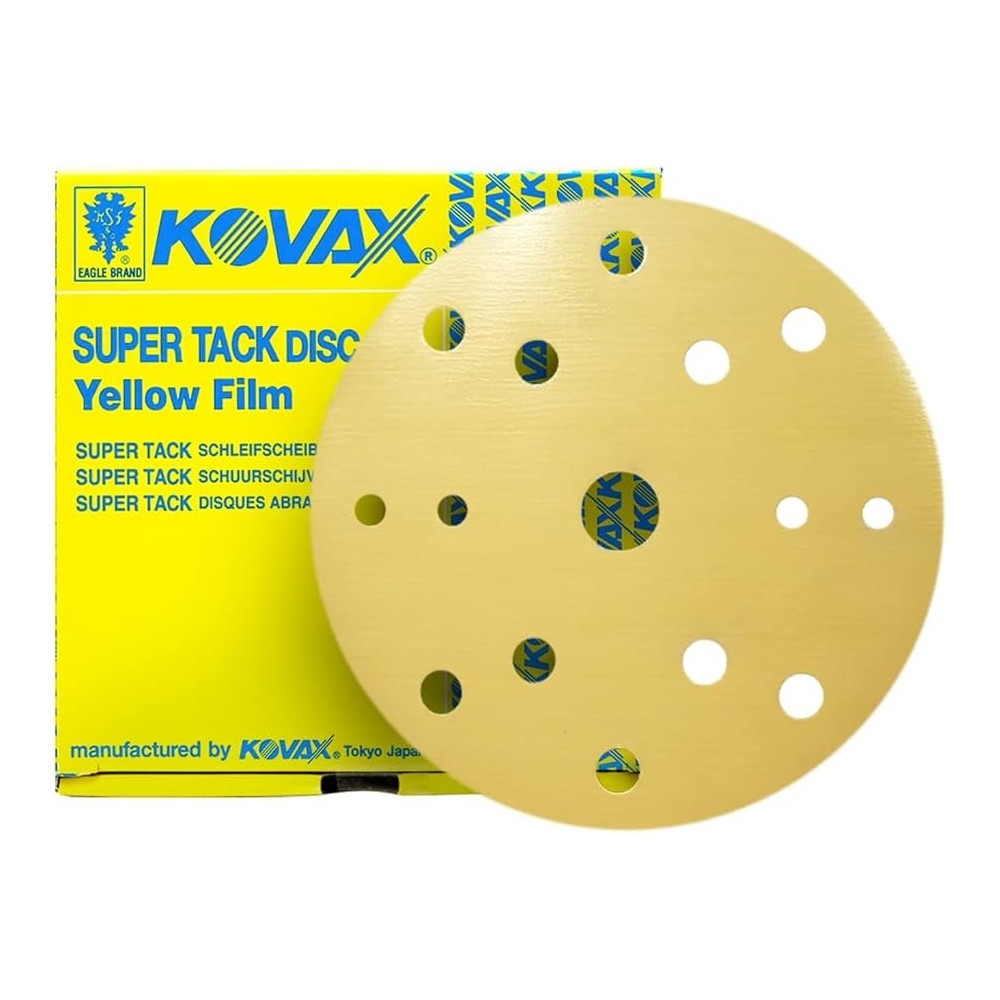 YELLOW FILM SUPER TACK DISQUES 15 TROUS (50P)